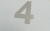 Numer na dom ze stali nierdzewnej cyfra 4 - 14 cm.jpg
