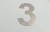 Numer na dom ze stali nierdzewnej cyfra 3 - 14 cm.jpg