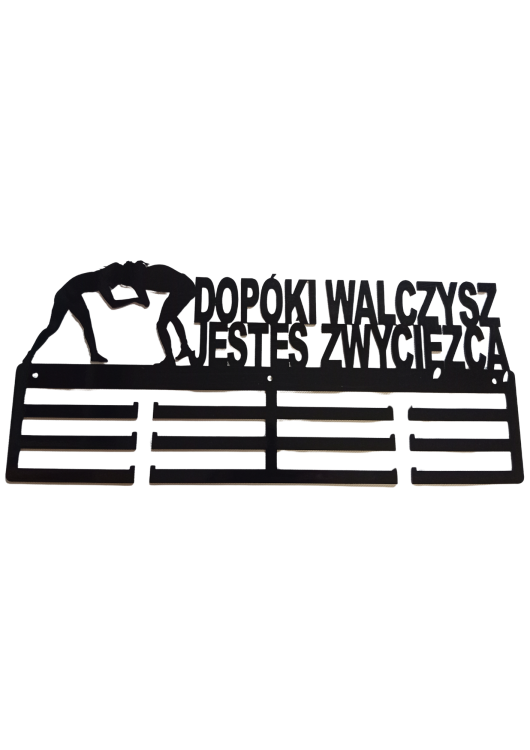 wieszak na medale dopóki walczysz jesteś zwycięzcą 50cm