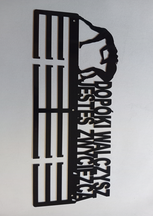 wieszak na medale dopóki walczysz jesteś zwycięzcą 50cm