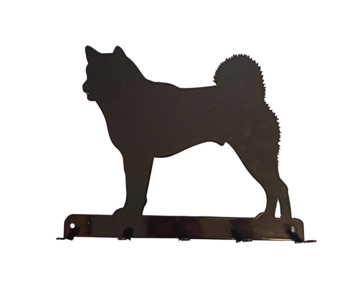 wieszak na klucze pies Akita 2 25 cm.png