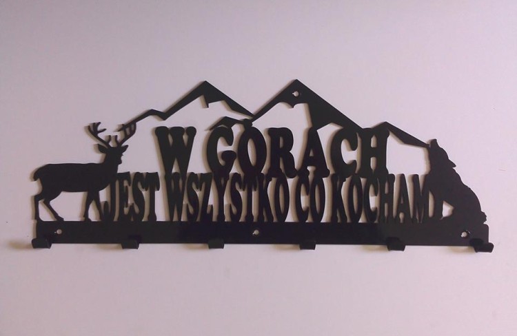Wieszak na ubrania W Górach jest wszystko co kocham.jpg