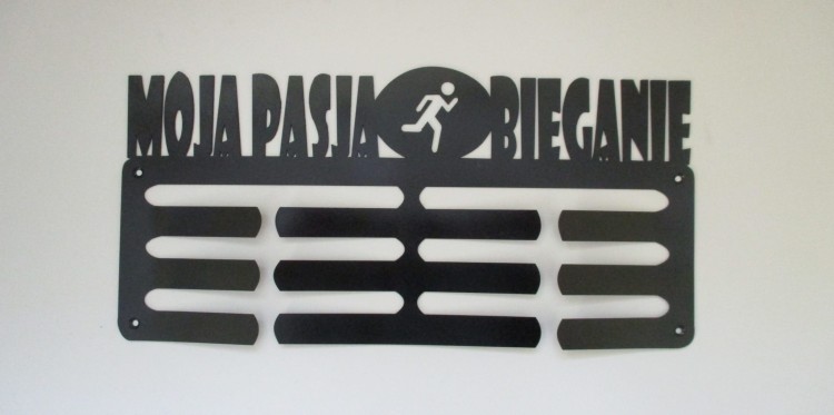 Wieszak na medale Moja Pasja Bieganie.JPG