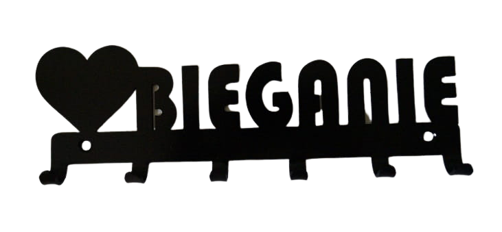 Wieszak na klucze Kocham Bieganie serce.png