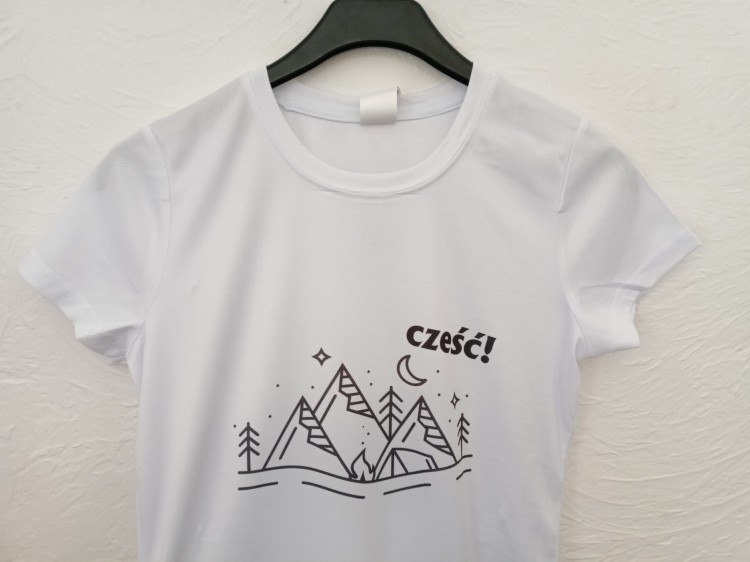 Koszulka damska z nadrukiem Cześć W górach rozmiar M.jpg