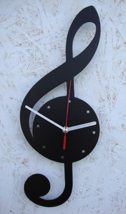 Zegar ścienny Violin Klucz Wiolinowy.jpg