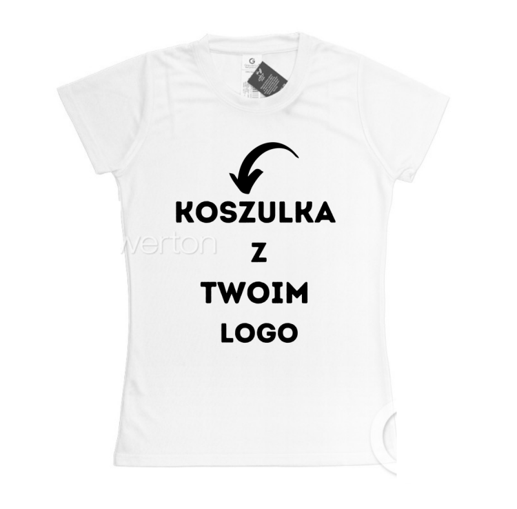 Koszulka sportowa damska z TWOIM nadrukiem LOGO.png