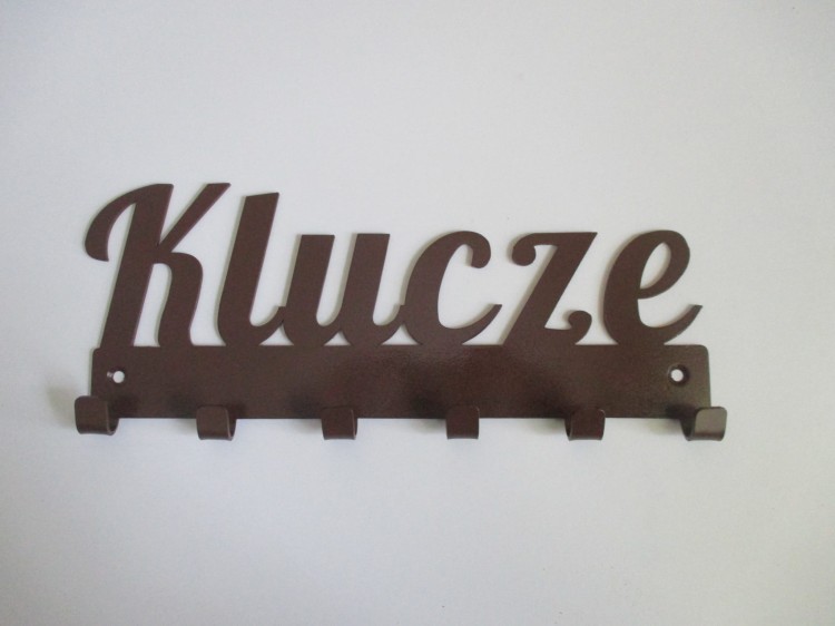 Wieszak z napisem Klucze.JPG
