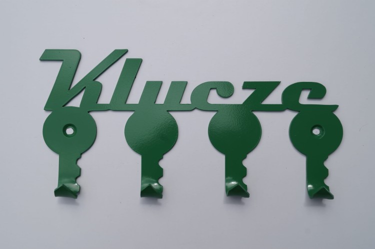 Wieszak na klucze napis- Kluczyki.JPG
