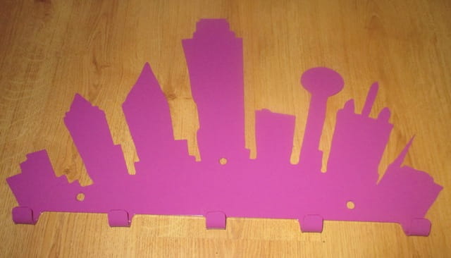 Wieszak z kształtem Miejska Panorama Skyline.JPG
