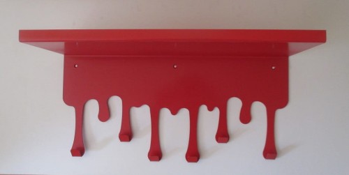 wieszk z półką spływająca farba 50 cm.JPG