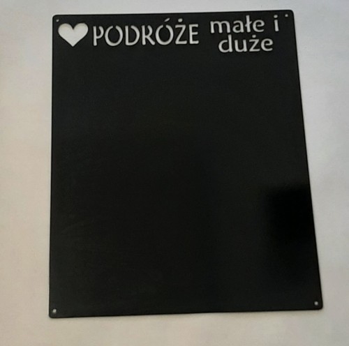 Tablica na magnesy PODRÓŻE małe i duże 43 X 53 CM 1.jpg