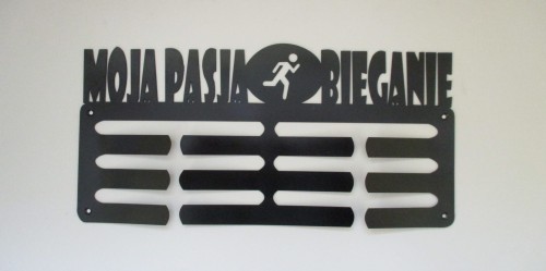 Wieszak na medale Moja Pasja Bieganie.JPG