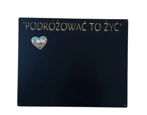 tablica na magnesy podróżować to żyć.png