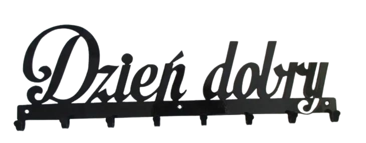 wieszak na ubrania z napisem dzień dobry 8 haczyków.png