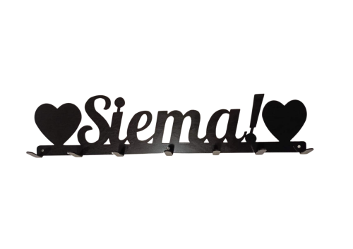 Wieszak z napisem Siema 50 cm CZARNY.png