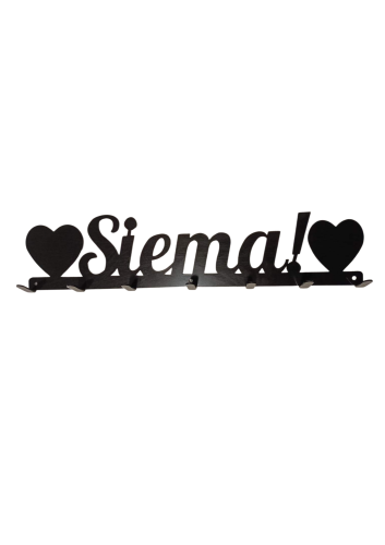 Wieszak z napisem Siema 50 cm CZARNY 1.png