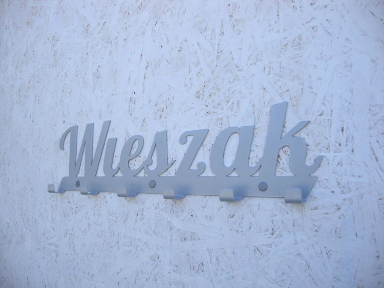 Wieszak z napisem Wieszak 6 haczykówWieszak50 2.jpg