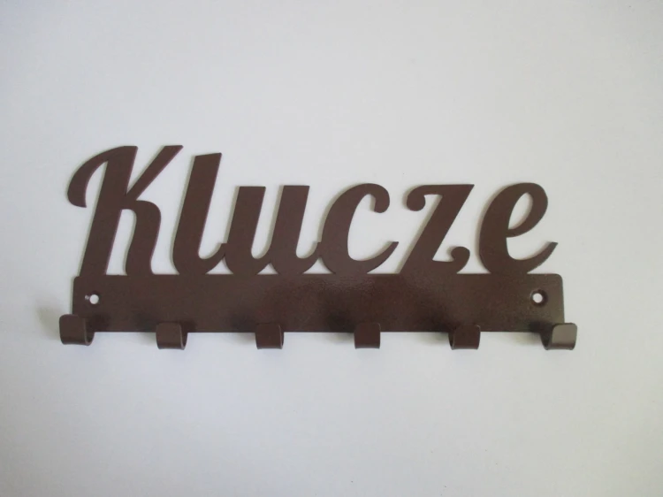 Wieszak z napisem Klucze.JPG
