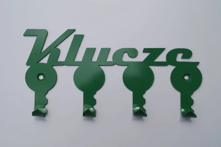 Wieszak na klucze napis- Kluczyki.JPG